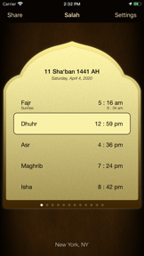 iSalam: Salah Times screenshot