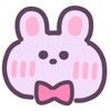 dream cute rabbit sticker icon