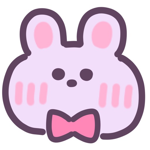 dream cute rabbit sticker icon
