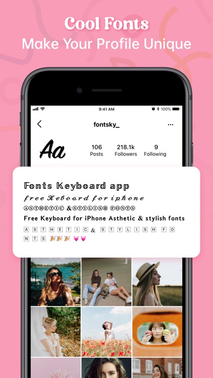 Fonts, Color Widget for iPhone