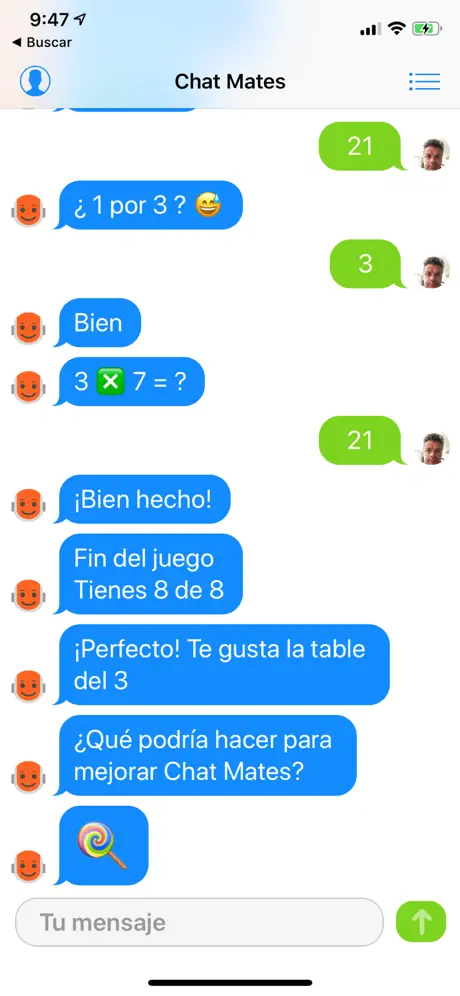 Mates Chat - mi robot profesor