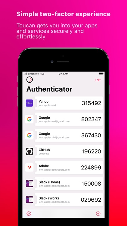 Toucan Authenticator