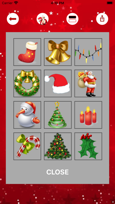 Screenshot #2 pour Visage de noël et autocollants