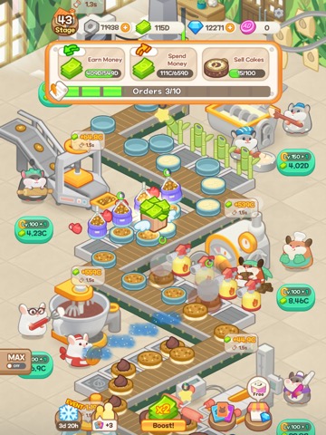ハムスタータイクーン : ケーキ屋さんのゲームのおすすめ画像2