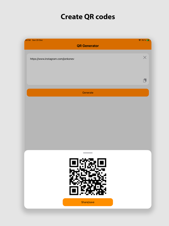 Screenshot #4 pour Simple QR-code Generator