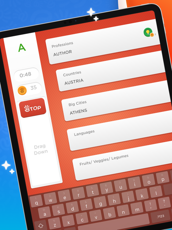 Screenshot #1 for Stop - Categories Word Game