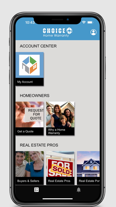 Choice Home Warranty Screenshot