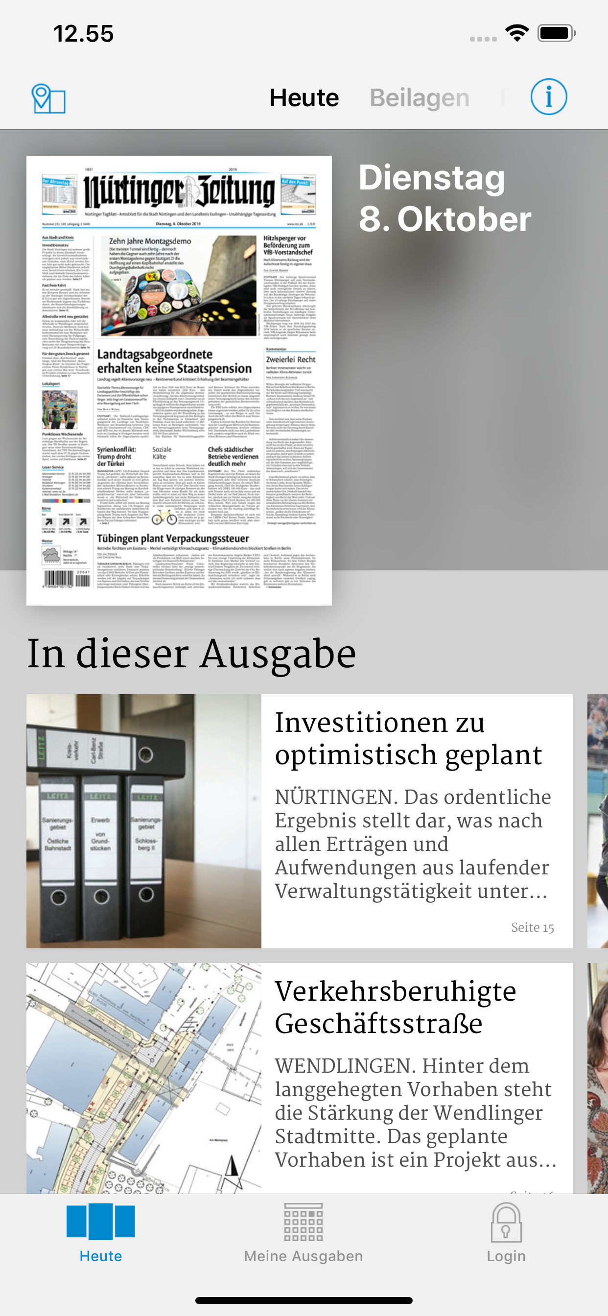 Nürtinger Zeitung digital
