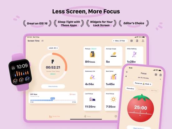 OffScreen: Screen Time Control iPad app afbeelding 1