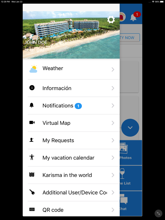 Hotel Guest Assistant iPad screenshot 5 - Travel app