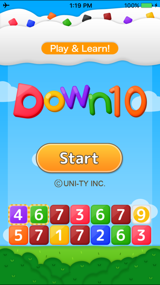 #1. Down10 (Play & Learn! Series) (iOS) Ved: UNI-TY INC.