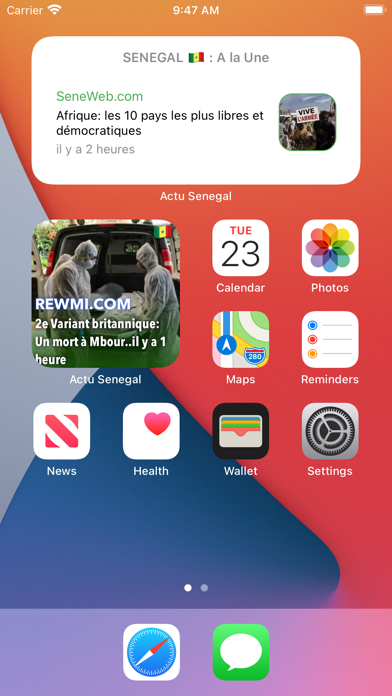 Actu Sénégal - Infos complètes Screenshot