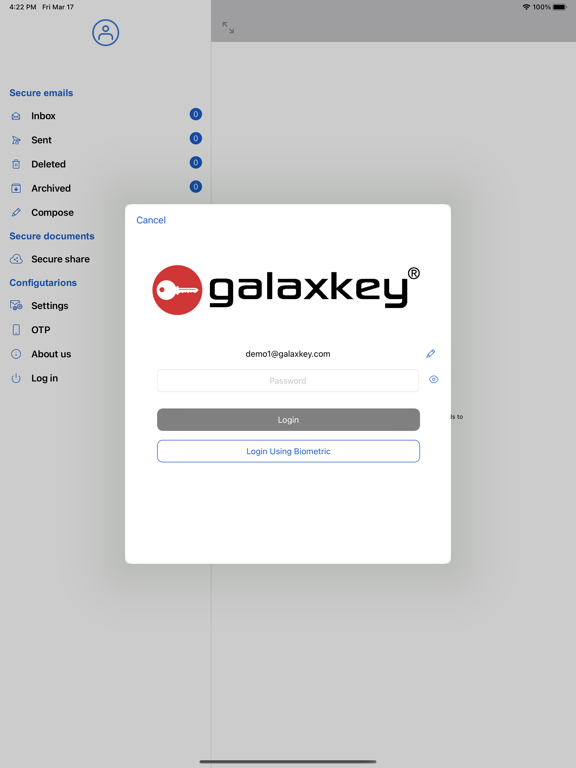 Screenshot #4 pour Galaxkey