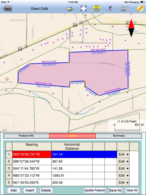 Screenshot #4 pour Deed Calls - Grid - Stakeout