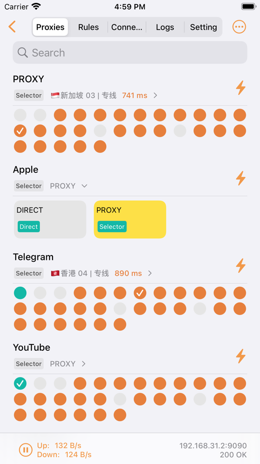 #1. ClashX - 服务监控面板 (iOS) 来自: 湖广 毛