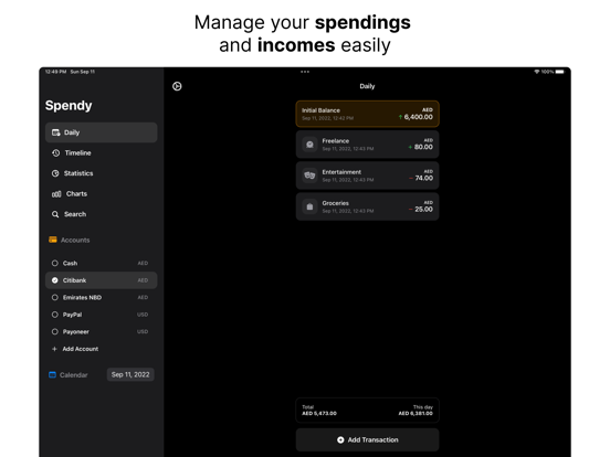 Spendy - Spendings reimagined iPad app afbeelding 2