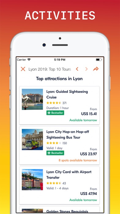 Lyon Travel Guide Screenshot