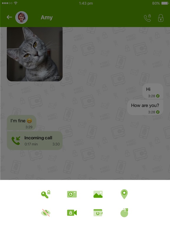 Crypviser Secure Messenger iPad screenshot 4 - Social Networking app
