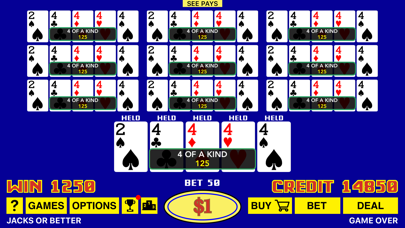 The Classic Video Poker Screenshot