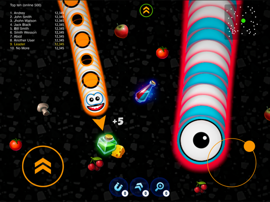 WormsZone.io - Hungry Snake iPad app afbeelding 3