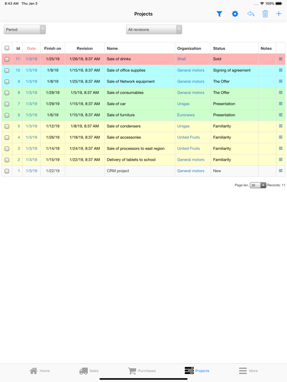 Nano Sales Manager iPad screenshot 6 - Business app