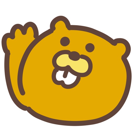 cute beaver sticker