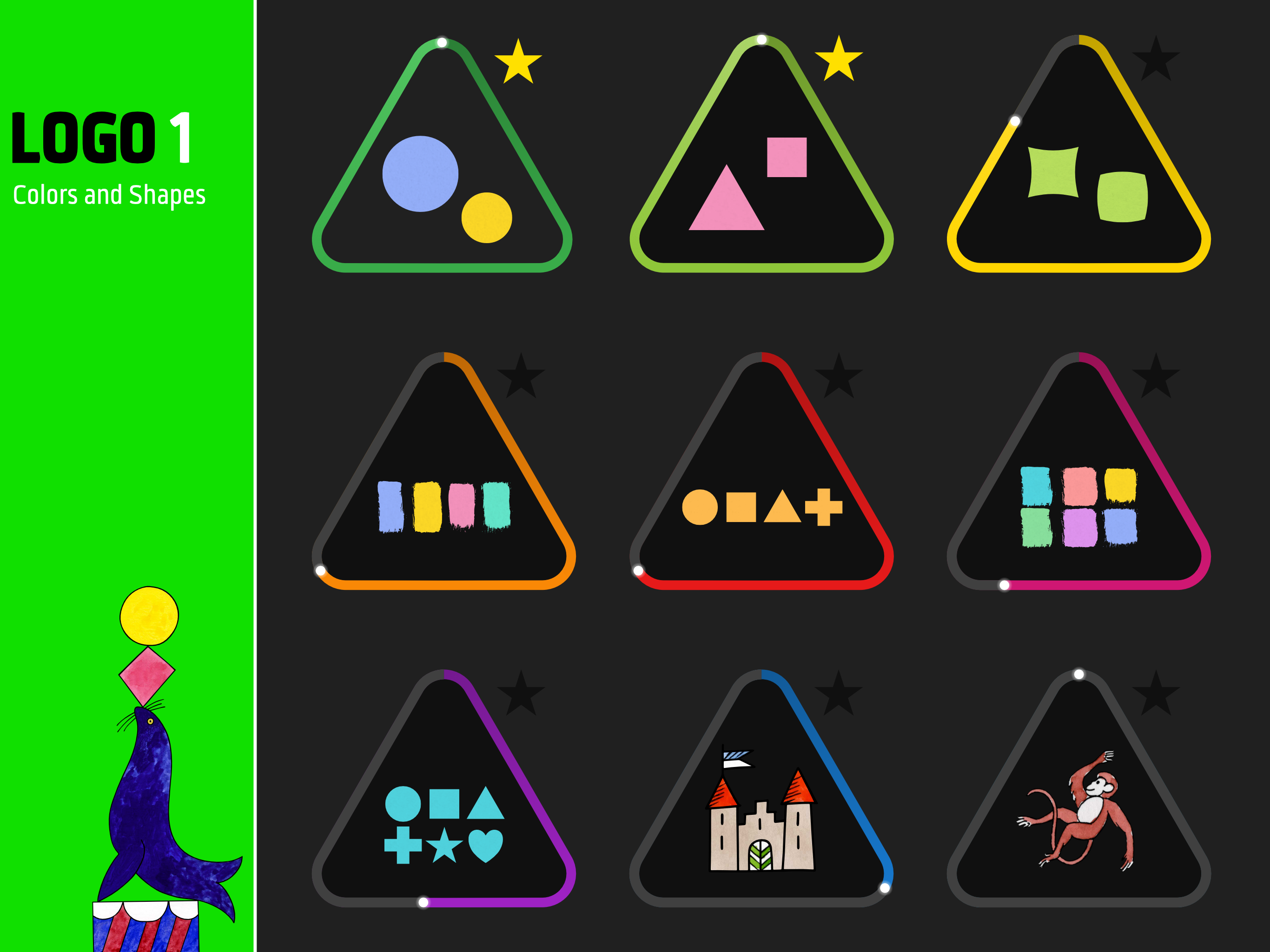 LOGO 1: Colors and Shapes screenshot 16