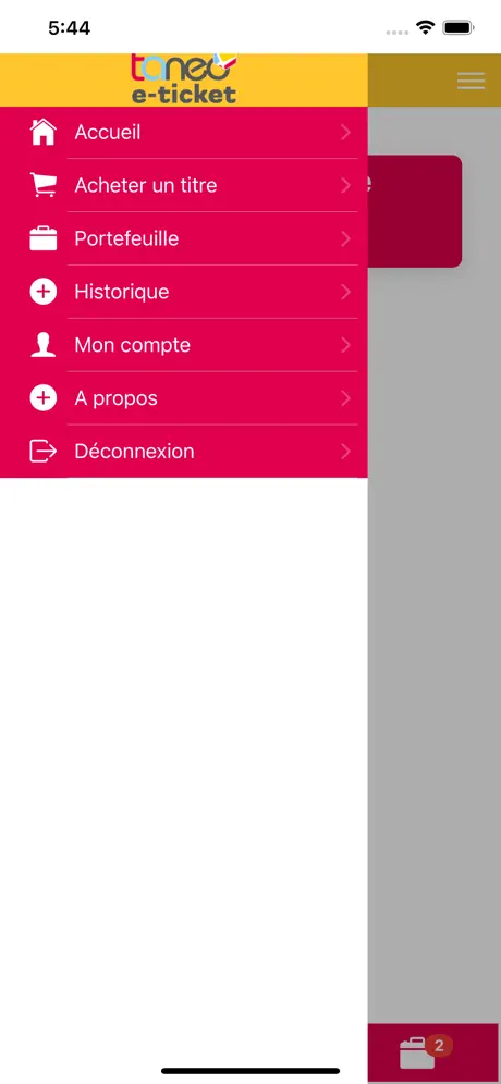 Taneo e-ticket
