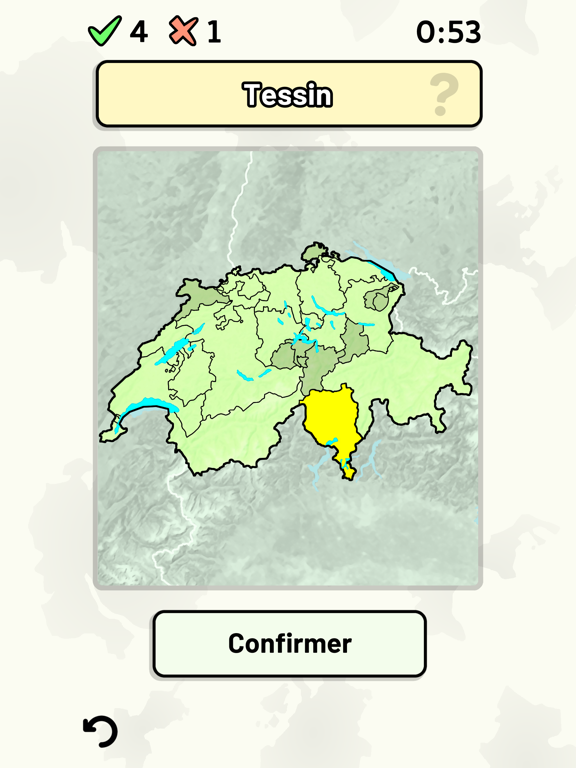 Screenshot #4 pour Quiz des Cantons Suisses