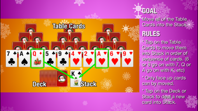 Christmas Tri-Peaks Solitaire Screenshot