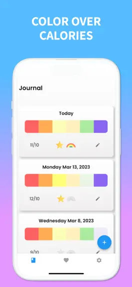 Game screenshot Rainbow Diet Food Journal apk