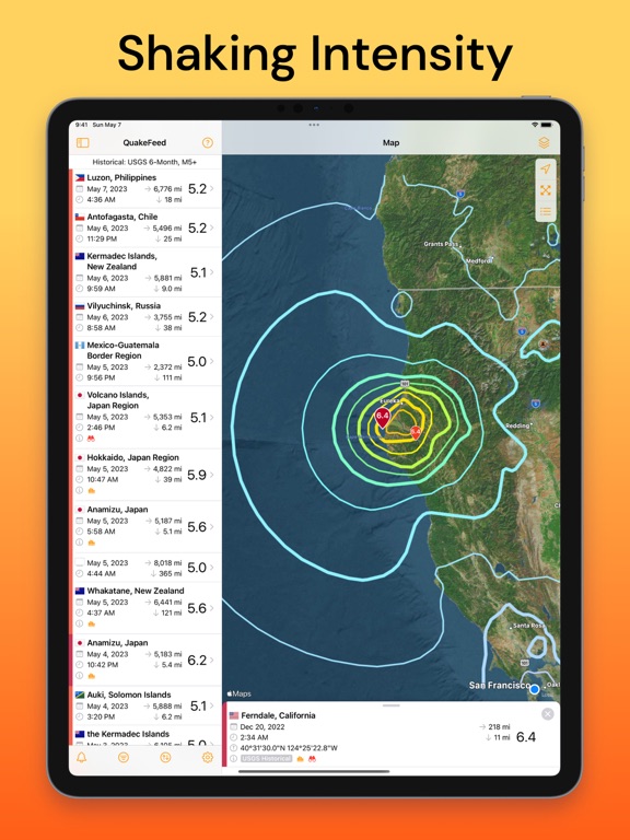 QuakeFeed Earthquake Trackerのおすすめ画像6