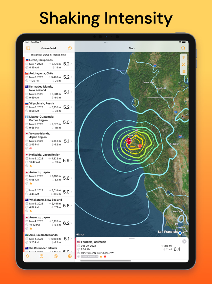 QuakeFeed Earthquake Tracker