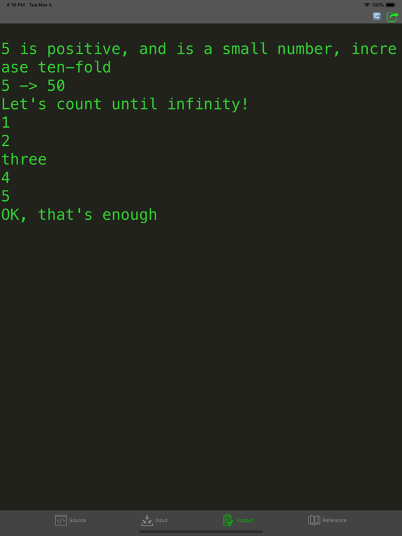 Screenshot #5 pour Rust Programming Compiler