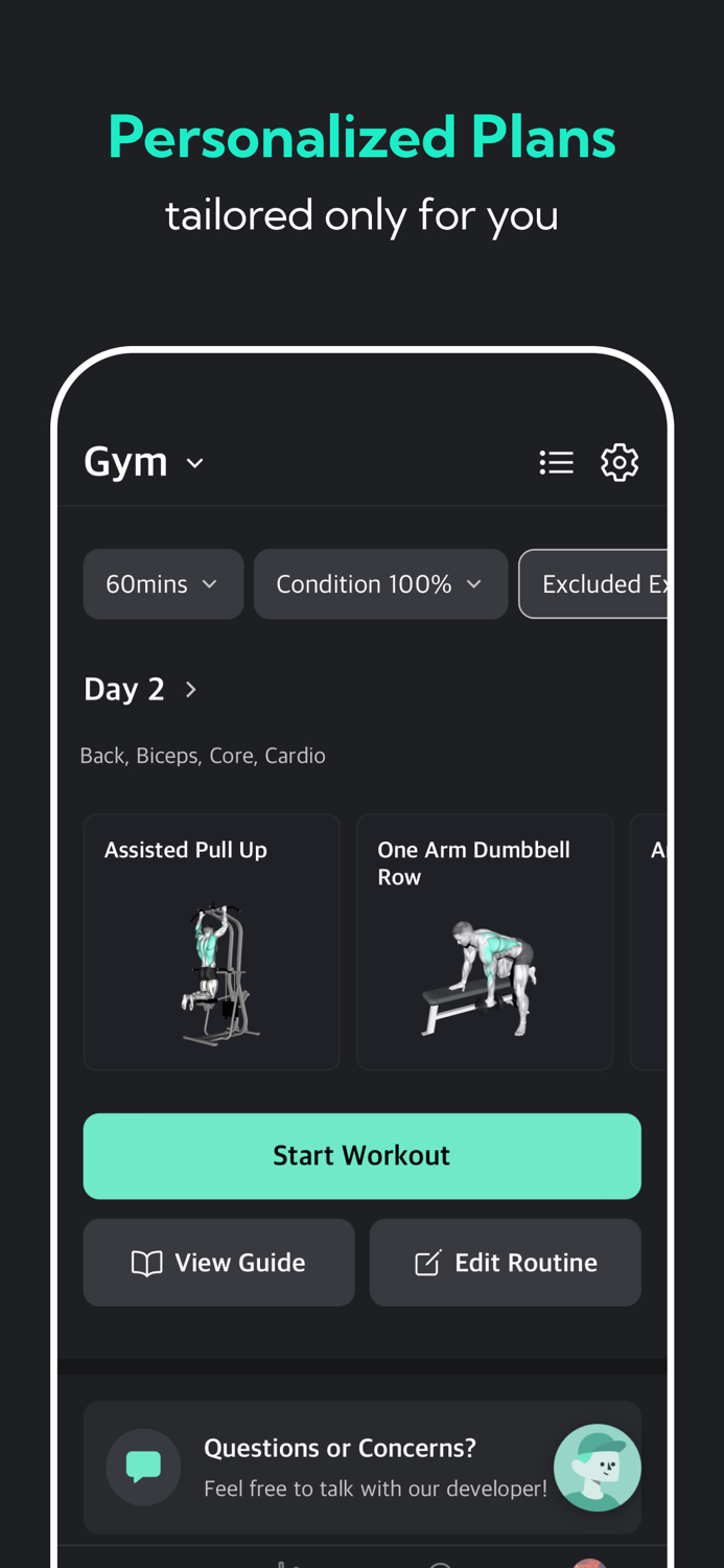 Planfit Gym Workout Planner