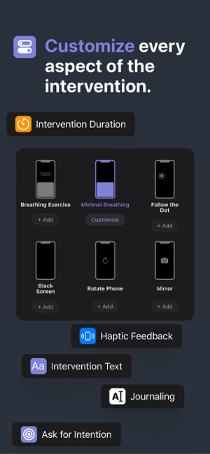 ‎one sec | screen time + focus Capture d'écran