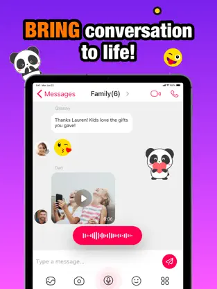 Screenshot 4 JusTalk Messenger Kids iphone