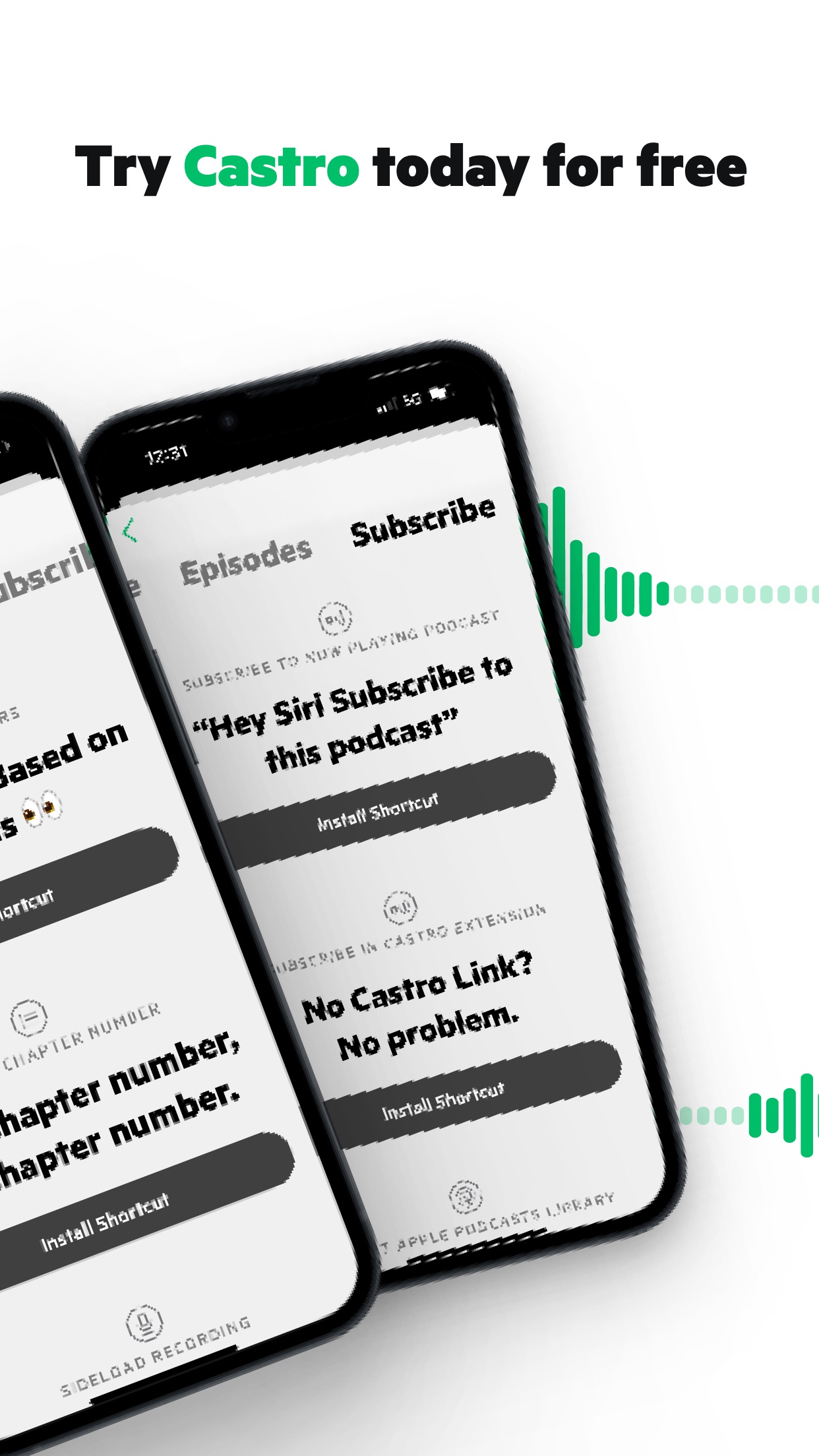 Screenshot do app Castro Podcast Player