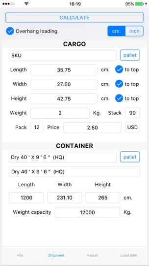 Cargo Optimizer For IPhone iPhone Ekran Görüntüsü 5
