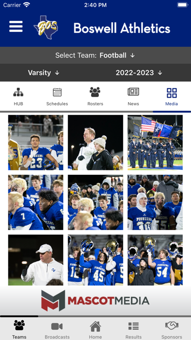 EMS ISD Athletics Screenshot