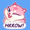 Pink Pussy Cat Stickers icon