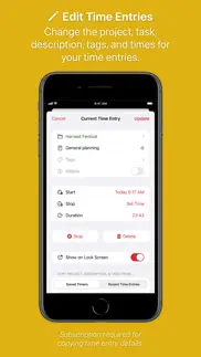 timery for toggl iphone screenshot 3