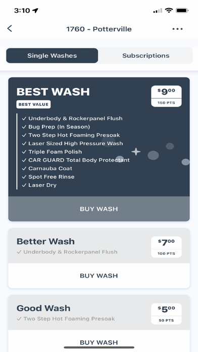 Johnny's Markets Car Wash Screenshot