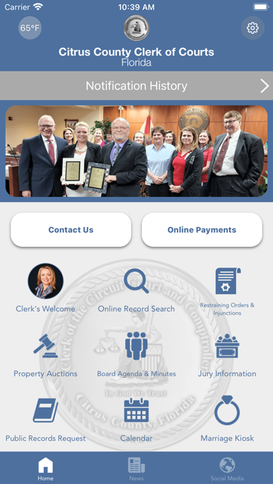 Citrus Co Clerk of Court FL Screenshot