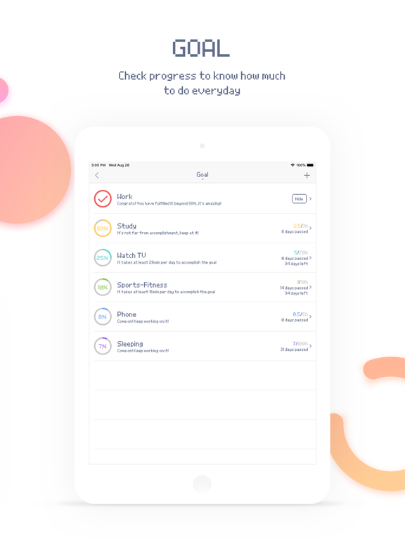 BlockyTime iPad screenshot 5 - Productivity app