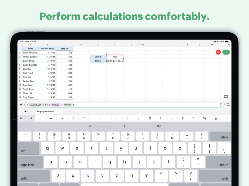 #4. Zoho Sheet—Spreadsheet on iPad (iOS) 由: Zoho Corporation