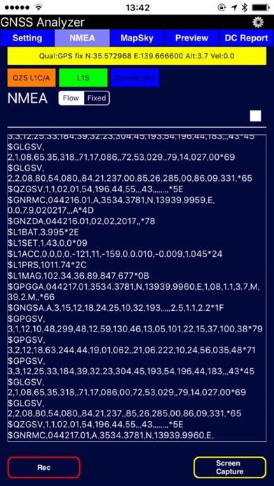GNSS Analyzer Screenshot