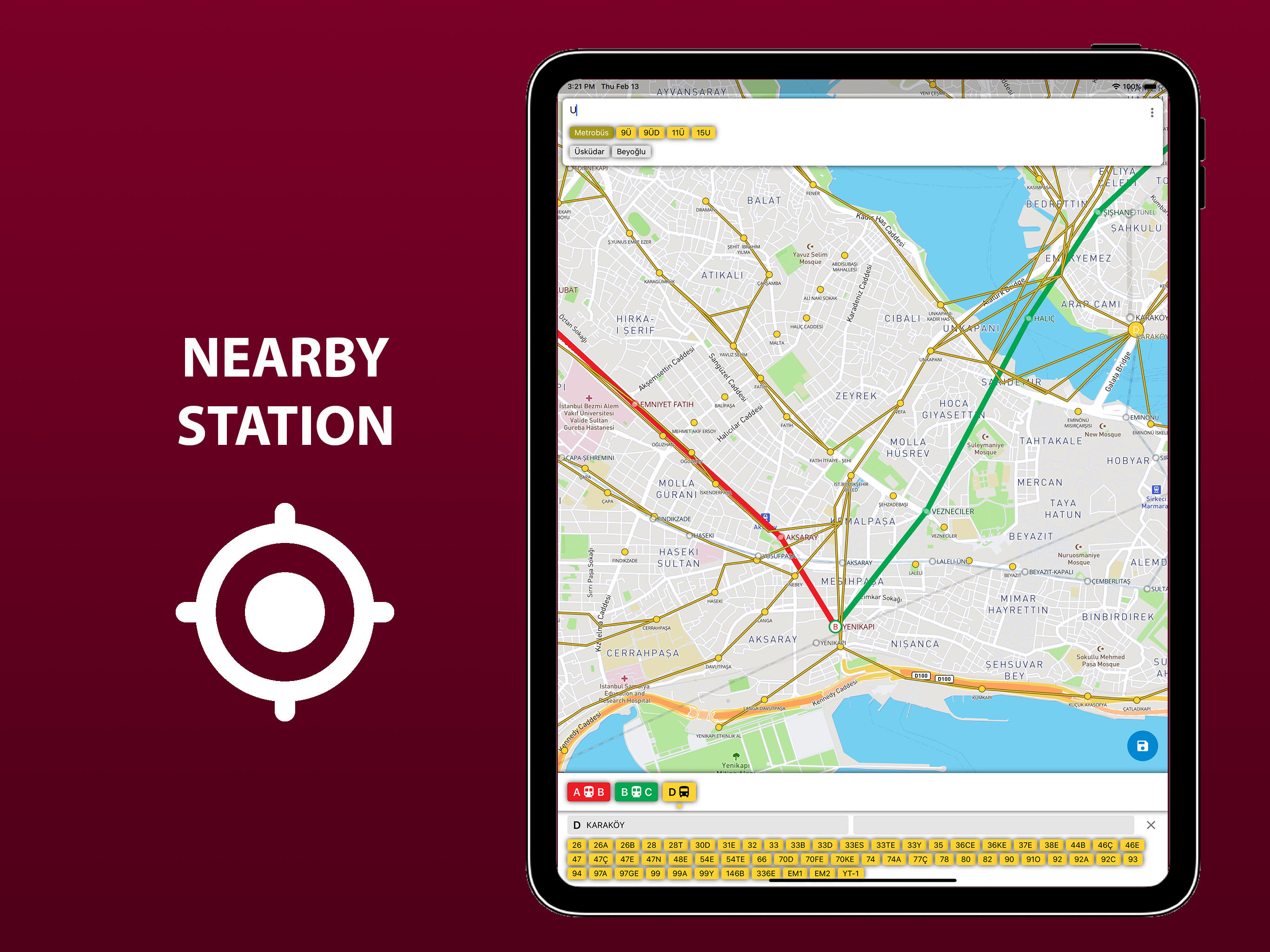 Public transport map Istanbul screenshot 14