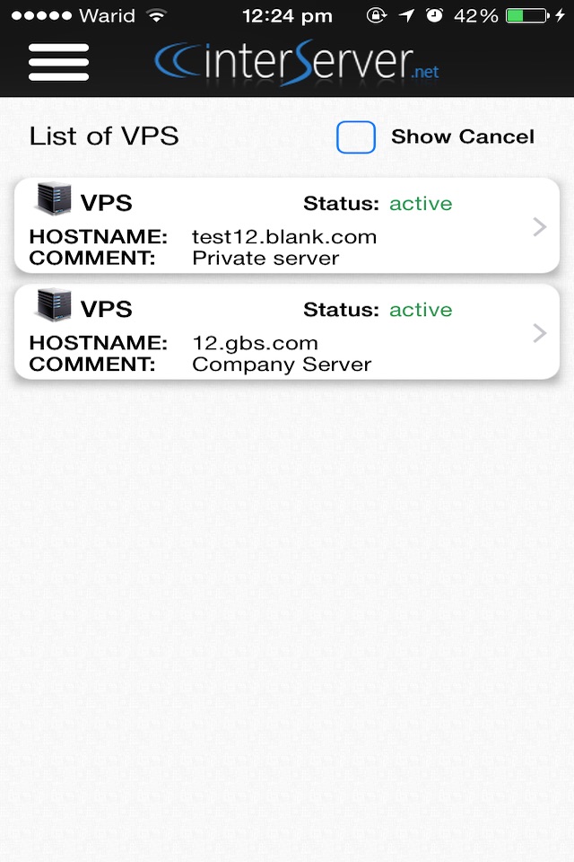 InterServer Mobile screenshot 4