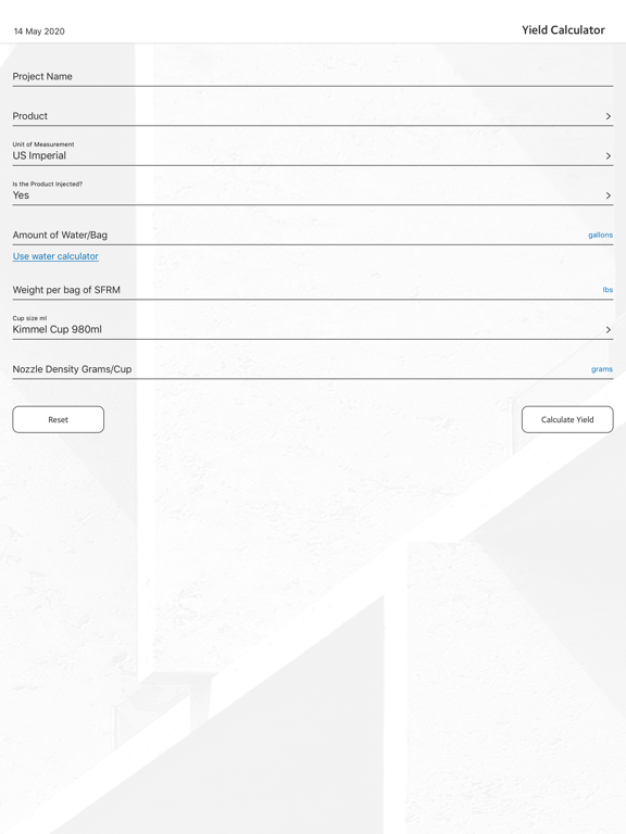 Monokote® Yield Calc iPad screenshot 4 - Business app